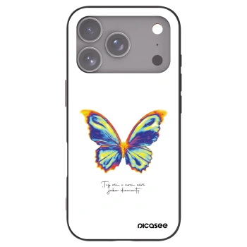 Picasee Μαύρη θήκη σιλικόνης για Apple iPhone 17 Pro - Diamanty White