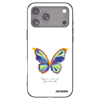 Picasee Μαύρη θήκη σιλικόνης για Apple iPhone 17 Pro Max - Diamanty White
