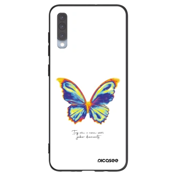Picasee Μαύρη θήκη σιλικόνης για Samsung Galaxy A70 A705F - Diamanty White