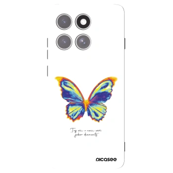 Picasee Μαύρη θήκη σιλικόνης για Motorola Edge 60 Pro - Diamanty White