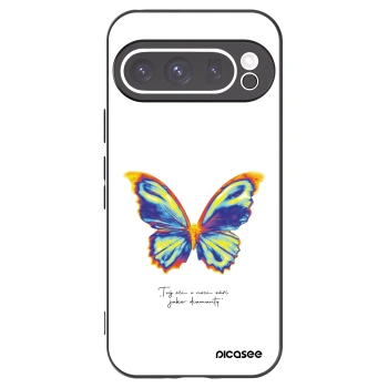 Picasee Μαύρη θήκη σιλικόνης για Google Pixel 9 Pro XL - Diamanty White