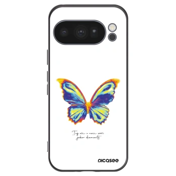 Picasee Μαύρη θήκη σιλικόνης για Google Pixel 10 Pro - Diamanty White
