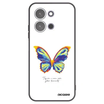 Picasee Μαύρη θήκη σιλικόνης για Xiaomi Redmi 15C 5G - Diamanty White
