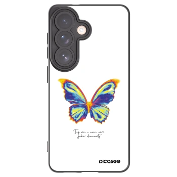 Picasee Μαύρη θήκη σιλικόνης για Samsung Galaxy S26 - Diamanty White