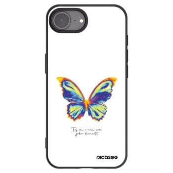 Picasee Μαύρη θήκη σιλικόνης για Apple iPhone 17e - Diamanty White