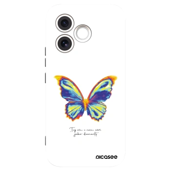 Picasee Μαύρη θήκη σιλικόνης για Honor 600 Lite - Diamanty White