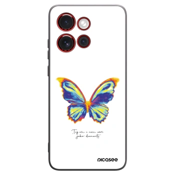 Picasee Μαύρη θήκη σιλικόνης για Motorola Edge 60 Neo 5G - Diamanty White