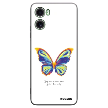 Picasee Μαύρη θήκη σιλικόνης για Motorola Moto G06 - Diamanty White