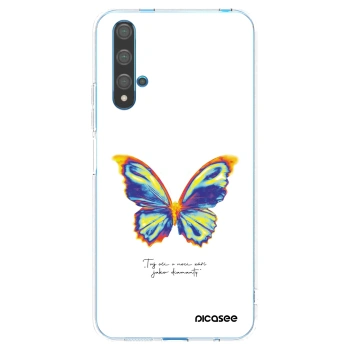 Picasee διαφανής θήκη σιλικόνης Huawei Nova 5T - Diamanty White
