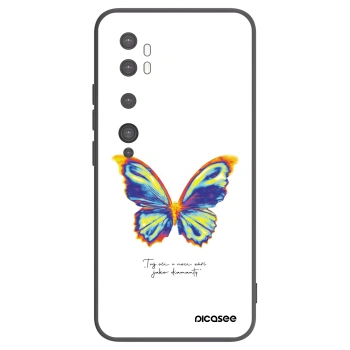 Picasee Μαύρη θήκη σιλικόνης για Xiaomi Mi Note 10 (Pro) - Diamanty White