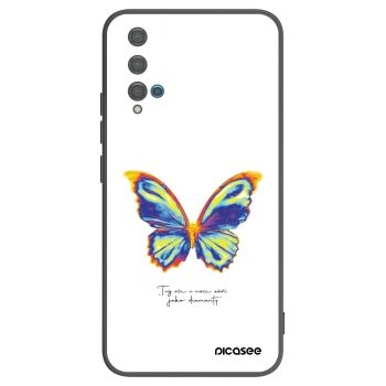 Picasee Μαύρη θήκη σιλικόνης για Huawei Nova 5T - Diamanty White