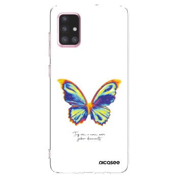 Picasee διαφανής θήκη σιλικόνης Samsung Galaxy A71 A715F - Diamanty White