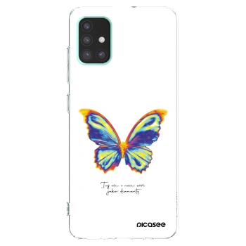 Picasee διαφανής θήκη σιλικόνης Samsung Galaxy A51 A515F - Diamanty White