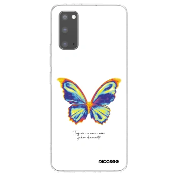 Picasee διαφανής θήκη σιλικόνης Samsung Galaxy S20 G980F - Diamanty White