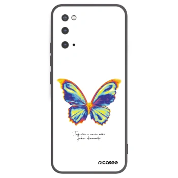 Picasee Μαύρη θήκη σιλικόνης για Samsung Galaxy S20 G980F - Diamanty White