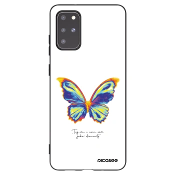 Picasee Μαύρη θήκη σιλικόνης για Samsung Galaxy S20+ G985F - Diamanty White