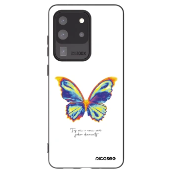 Picasee Μαύρη θήκη σιλικόνης για Samsung Galaxy S20 Ultra 5G G988F - Diamanty White