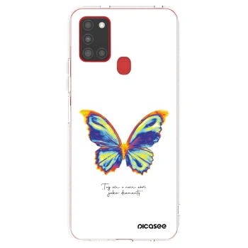 Picasee διαφανής θήκη σιλικόνης Samsung Galaxy A21s - Diamanty White