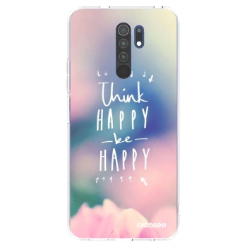 Picasee διαφανής θήκη σιλικόνης Xiaomi Redmi 9 - Think happy be happy