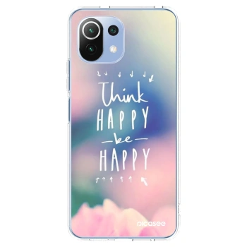 Picasee διαφανής θήκη σιλικόνης Xiaomi Mi 11 Lite - Think happy be happy