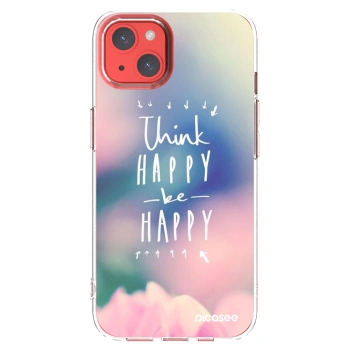 Picasee διαφανής θήκη σιλικόνης Apple iPhone 13 - Think happy be happy