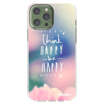 Picasee διαφανής θήκη σιλικόνης Apple iPhone 13 Pro Max - Think happy be happy