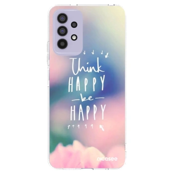 Picasee διαφανής θήκη σιλικόνης Samsung Galaxy A32 4G SM-A325F - Think happy be happy