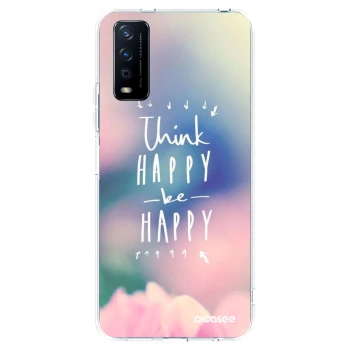 Picasee διαφανής θήκη σιλικόνης Vivo Y11s - Think happy be happy