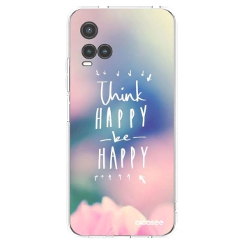 Picasee διαφανής θήκη σιλικόνης Vivo Y33s - Think happy be happy