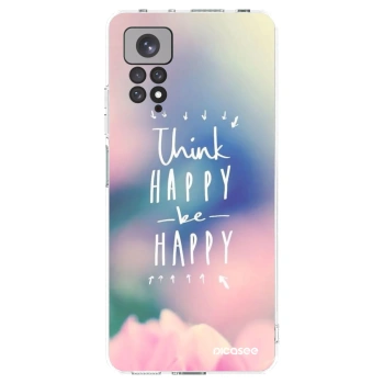 Picasee διαφανής θήκη σιλικόνης Xiaomi Redmi Note 11S 4G - Think happy be happy