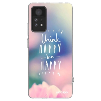 Picasee διαφανής θήκη σιλικόνης Xiaomi Redmi Note 11 Pro 5G - Think happy be happy