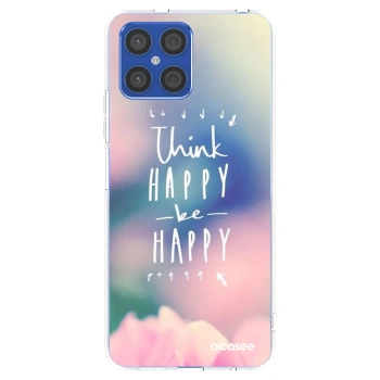 Picasee διαφανής θήκη σιλικόνης Honor X8 4G - Think happy be happy