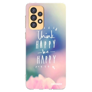 Picasee διαφανής θήκη σιλικόνης Samsung Galaxy A33 5G A336 - Think happy be happy