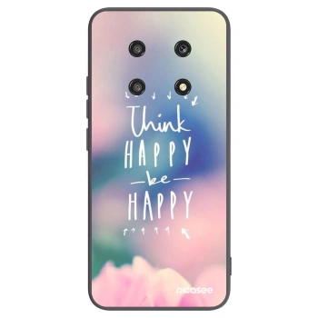 Picasee Μαύρη θήκη σιλικόνης για Honor Magic4 Lite 5G - Think happy be happy