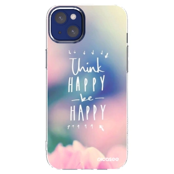 Picasee διαφανής θήκη σιλικόνης Apple iPhone 14 Plus - Think happy be happy