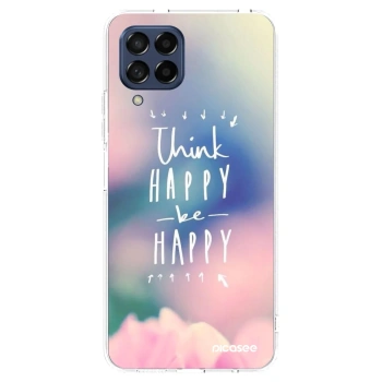 Picasee διαφανής θήκη σιλικόνης Samsung Galaxy M53 5G - Think happy be happy