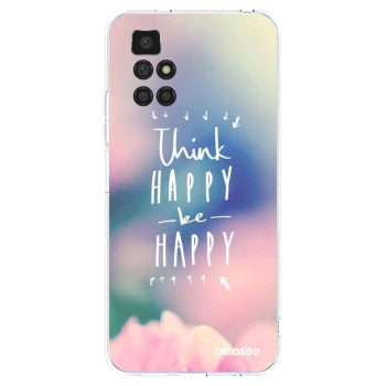 Picasee διαφανής θήκη σιλικόνης Xiaomi Redmi 10 (2022) - Think happy be happy