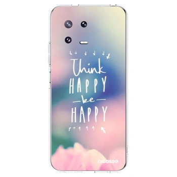 Picasee διαφανής θήκη σιλικόνης Xiaomi 13 Pro - Think happy be happy