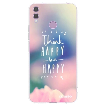 Picasee διαφανής θήκη σιλικόνης Honor 8X - Think happy be happy