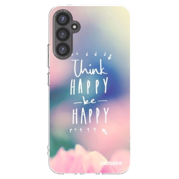 Picasee διαφανής θήκη σιλικόνης Samsung Galaxy A34 5G A346B - Think happy be happy