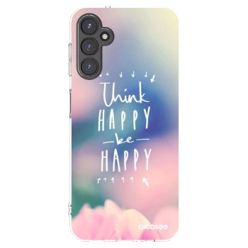 Picasee διαφανής θήκη σιλικόνης Samsung Galaxy A14 5G A146P - Think happy be happy