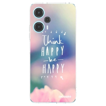 Picasee διαφανής θήκη σιλικόνης Xiaomi Poco F5 - Think happy be happy