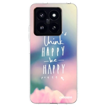 Picasee διαφανής θήκη σιλικόνης Xiaomi 14 Pro - Think happy be happy