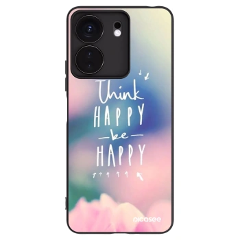 Picasee Μαύρη θήκη σιλικόνης για Xiaomi Redmi 13C 4G - Think happy be happy