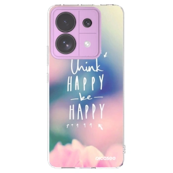 Picasee διαφανής θήκη σιλικόνης Xiaomi Redmi Note 13 Pro 5G - Think happy be happy