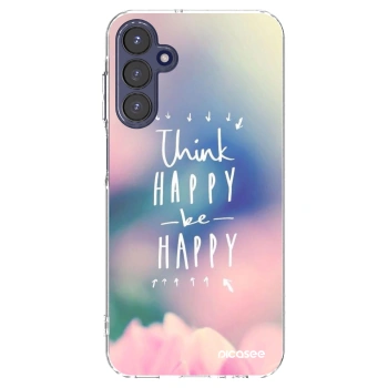 Picasee διαφανής θήκη σιλικόνης Samsung Galaxy A15 A155F 4G - Think happy be happy