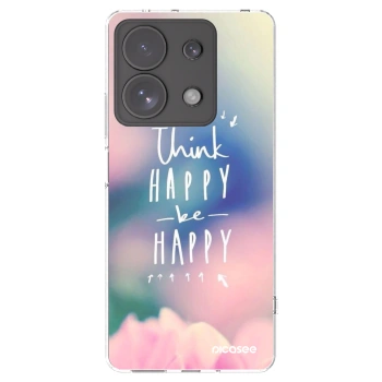 Picasee διαφανής θήκη σιλικόνης Xiaomi Redmi Note 13 Pro 4G - Think happy be happy