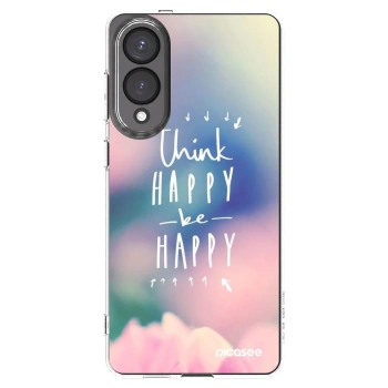 Picasee διαφανής θήκη σιλικόνης Samsung Galaxy S25 Edge 5G - Think happy be happy
