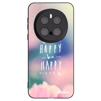 Picasee Μαύρη θήκη σιλικόνης για Honor Magic7 Pro 5G - Think happy be happy
