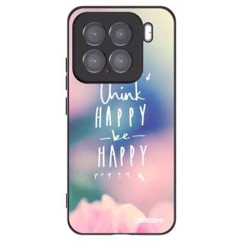 Picasee Μαύρη θήκη σιλικόνης για Xiaomi 15 - Think happy be happy